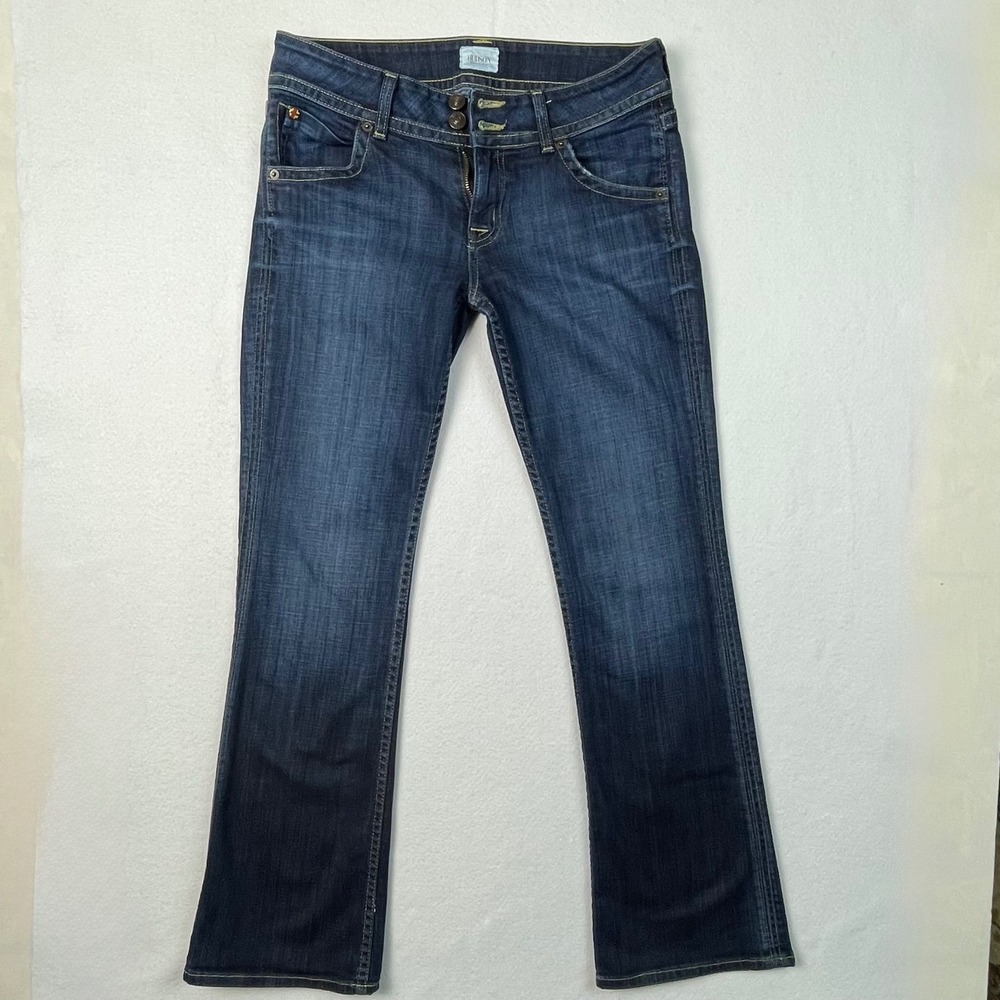 Hudson Jeans Womens Size 29 Low Rise Bootcut Stretch Denim Flap Pockets